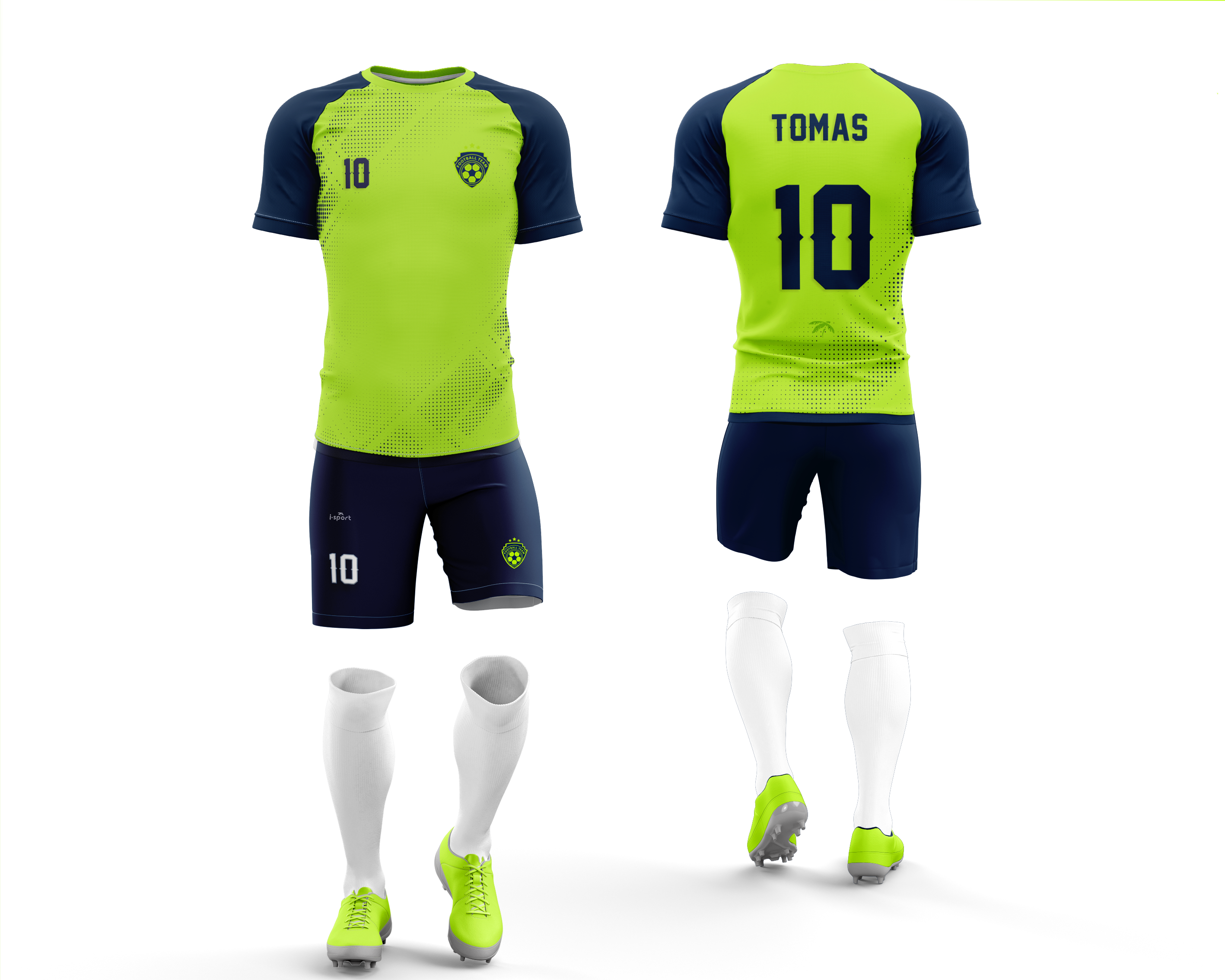 Uniforme de futbol Cuello redondo Manga Ranga - Image 2