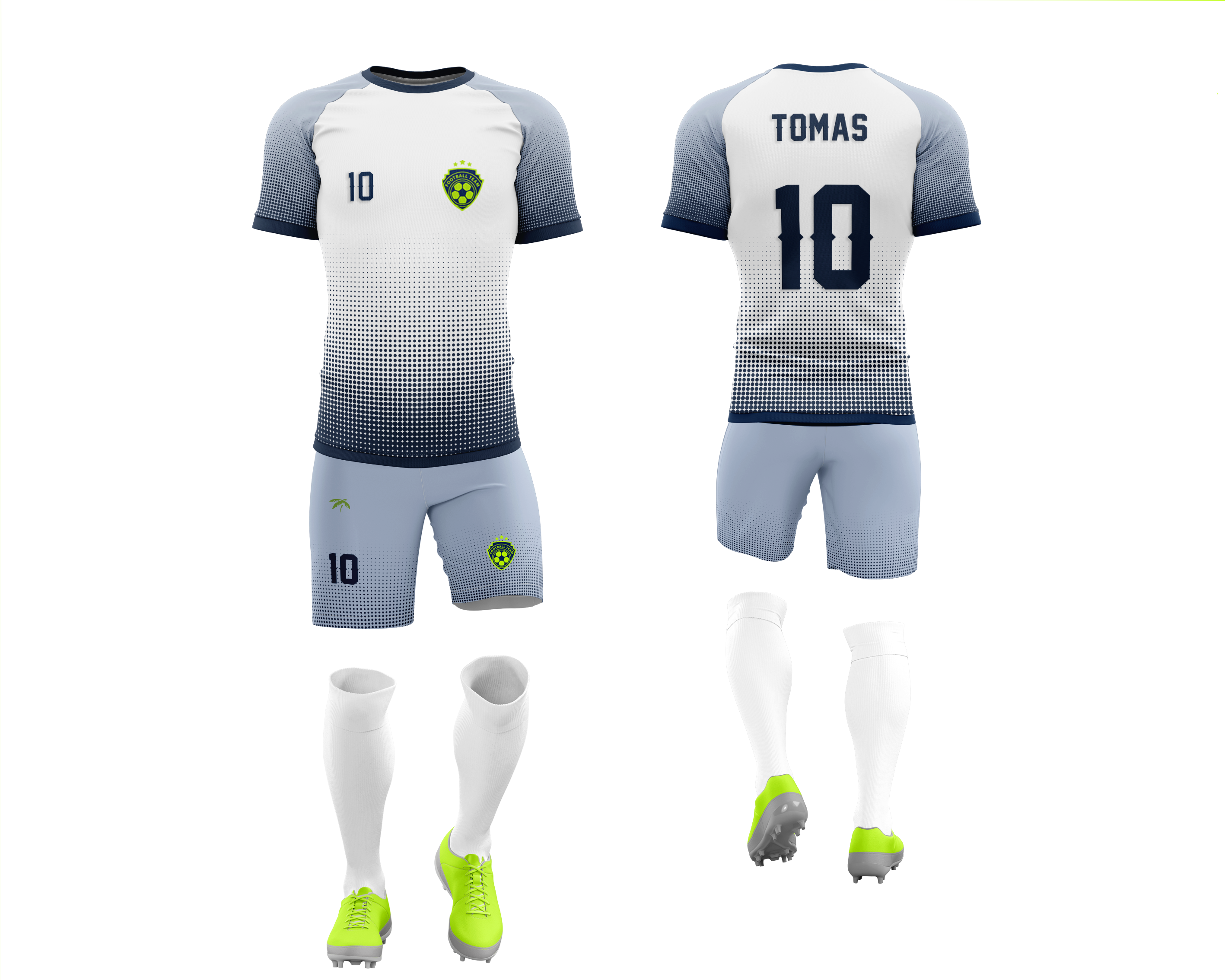 Uniforme de futbol Cuello redondo Manga Ranga - Image 4